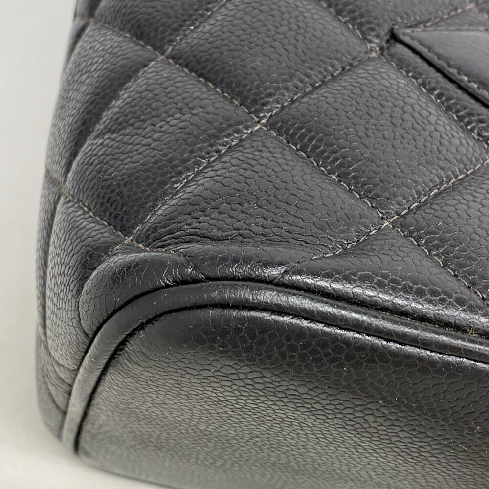 CHANEL Black Caviar Leather Reissue Tote Bag - Picture 6 of 10